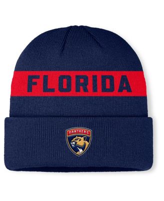 Fanatics - Men's Navy Florida Panthers Authentic Pro Rink Cuffed Knit Hat