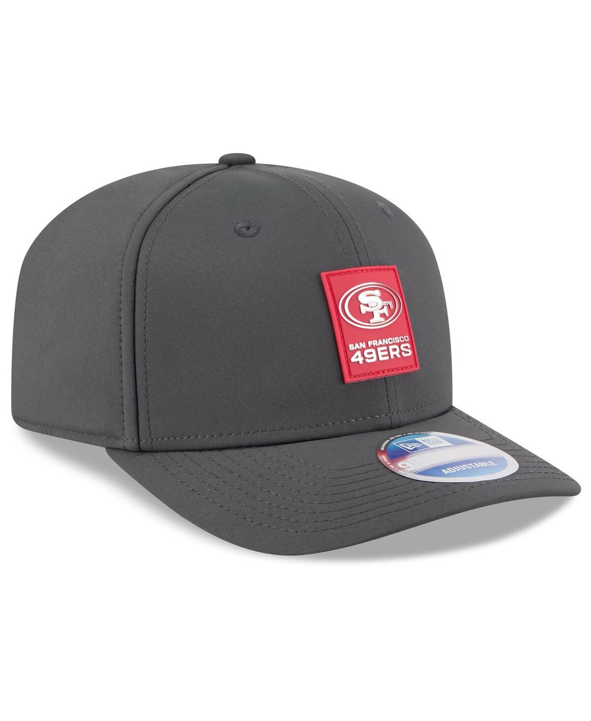 New Era Men's Charcoal San Francisco 49ers 2025 Sideline Cold Weather 9seventy Adjustable Hat In Black