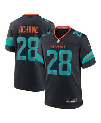 Men's De’Von Achane Pitch Blue Miami Dolphins 2025 Rivalries Collection Game Jersey
