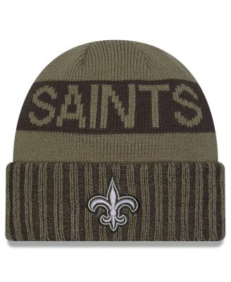 New Era - Men's Dark Green New Orleans Saints 2025 Salute to Service Cuffed Knit Hat