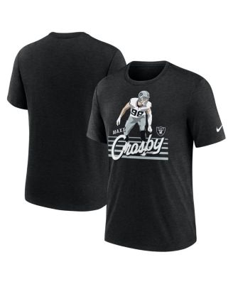 Nike - Men's Maxx Crosby Heather Black Las Vegas Raiders Player Graphic T-Shirt