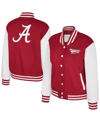 Colosseum - Women's Crimson Alabama Crimson Tide French Baguette Full Snap Fleece Jacket