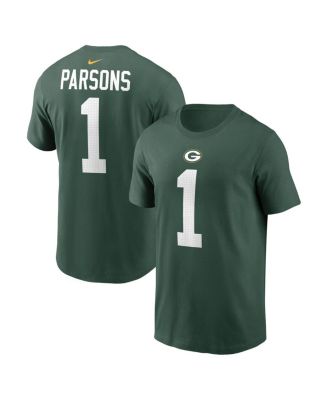 Nike - Men's Micah Parsons Green Green Bay Packers Name Number T-Shirt