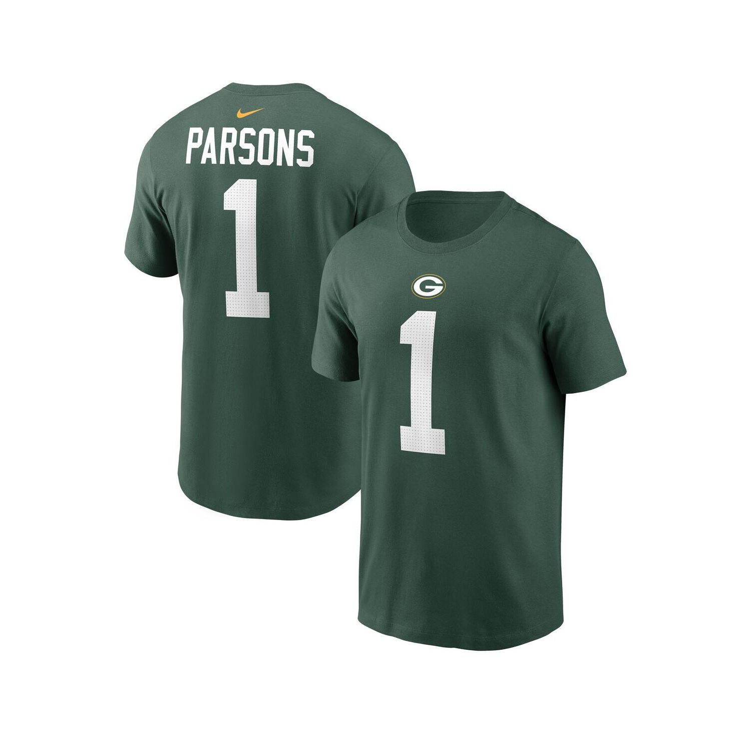 Men's Micah Parsons Green Green Bay Packers Name & Number T-Shirt