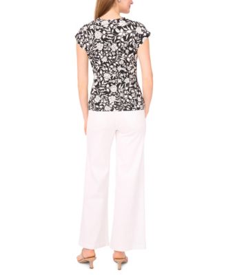 Women's V-Neck Short Sleeve Top