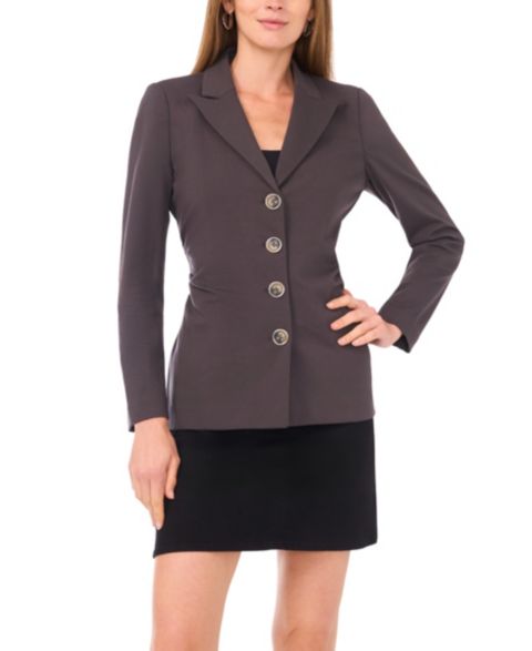 Женский пиджак Vince Camuto Ponte Long Sleeve Blazer, цвет: Средний меланжевый