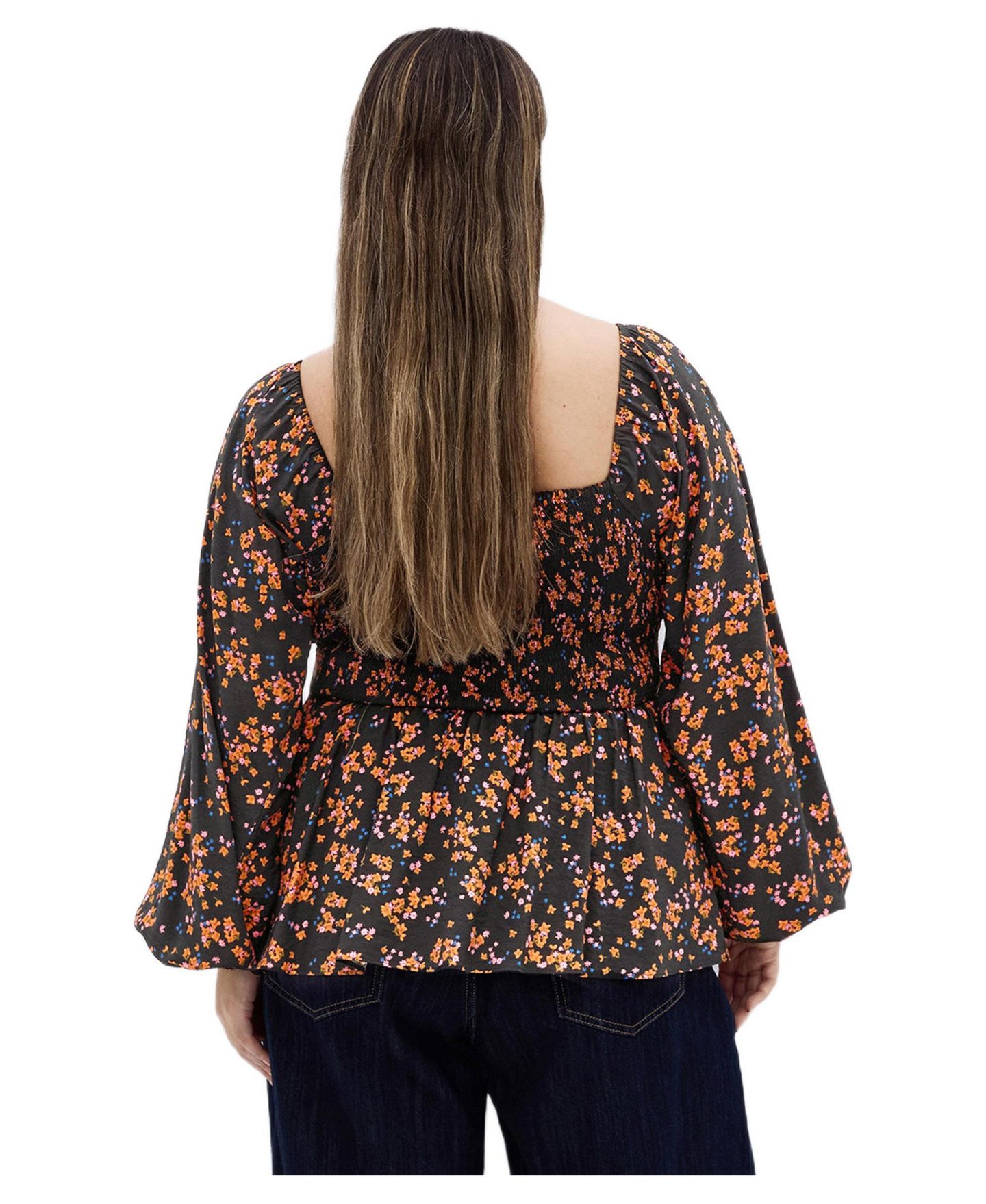 Женский топ CITY CHIC Plus Size Gigi Long Sleeve Daisy Print, цвет: Baby Bunch — фото 2