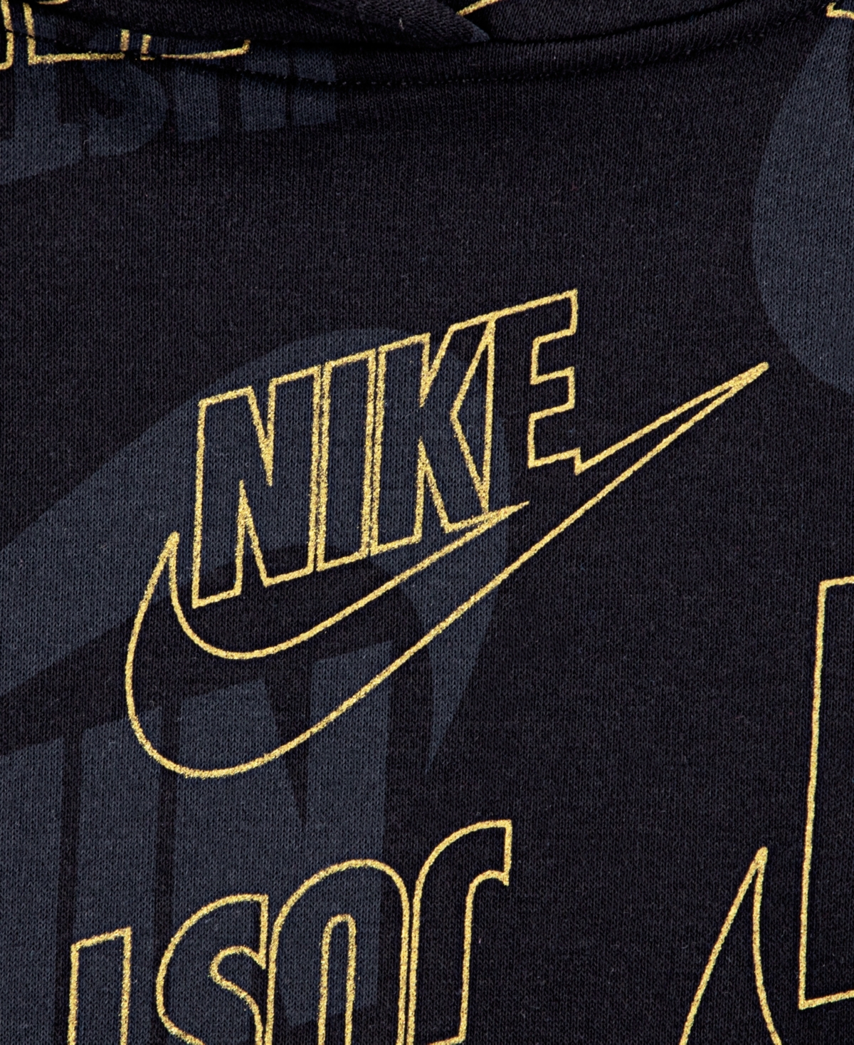 Nike Boys 4-7 2-piece Sportswear Glow With Me Lightweight Pull-on Hoodie And Pants Set In Black