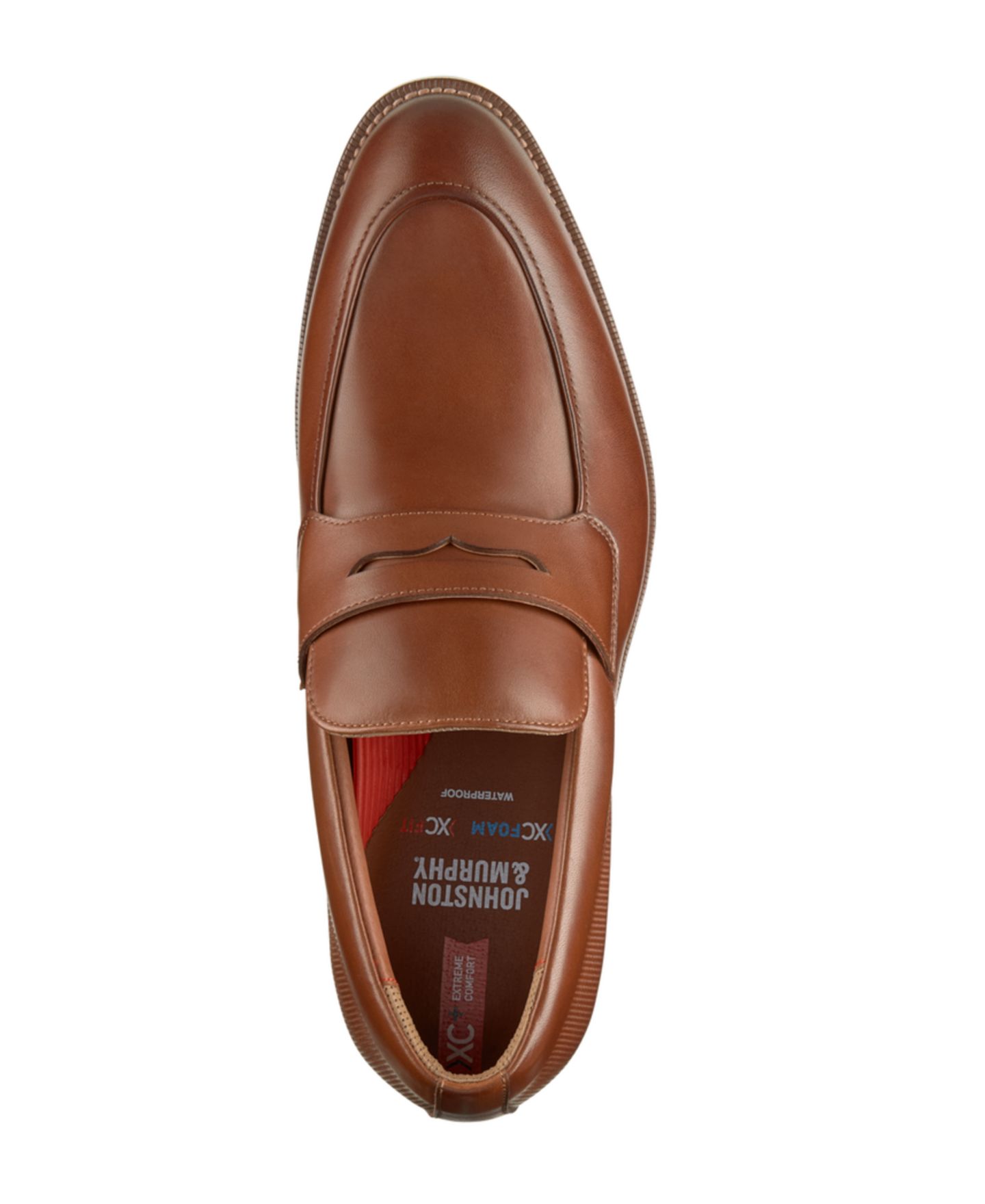 Мужские туфли Johnston & Murphy Copley Round Toe Penny, цвет: Коньячный — фото 4