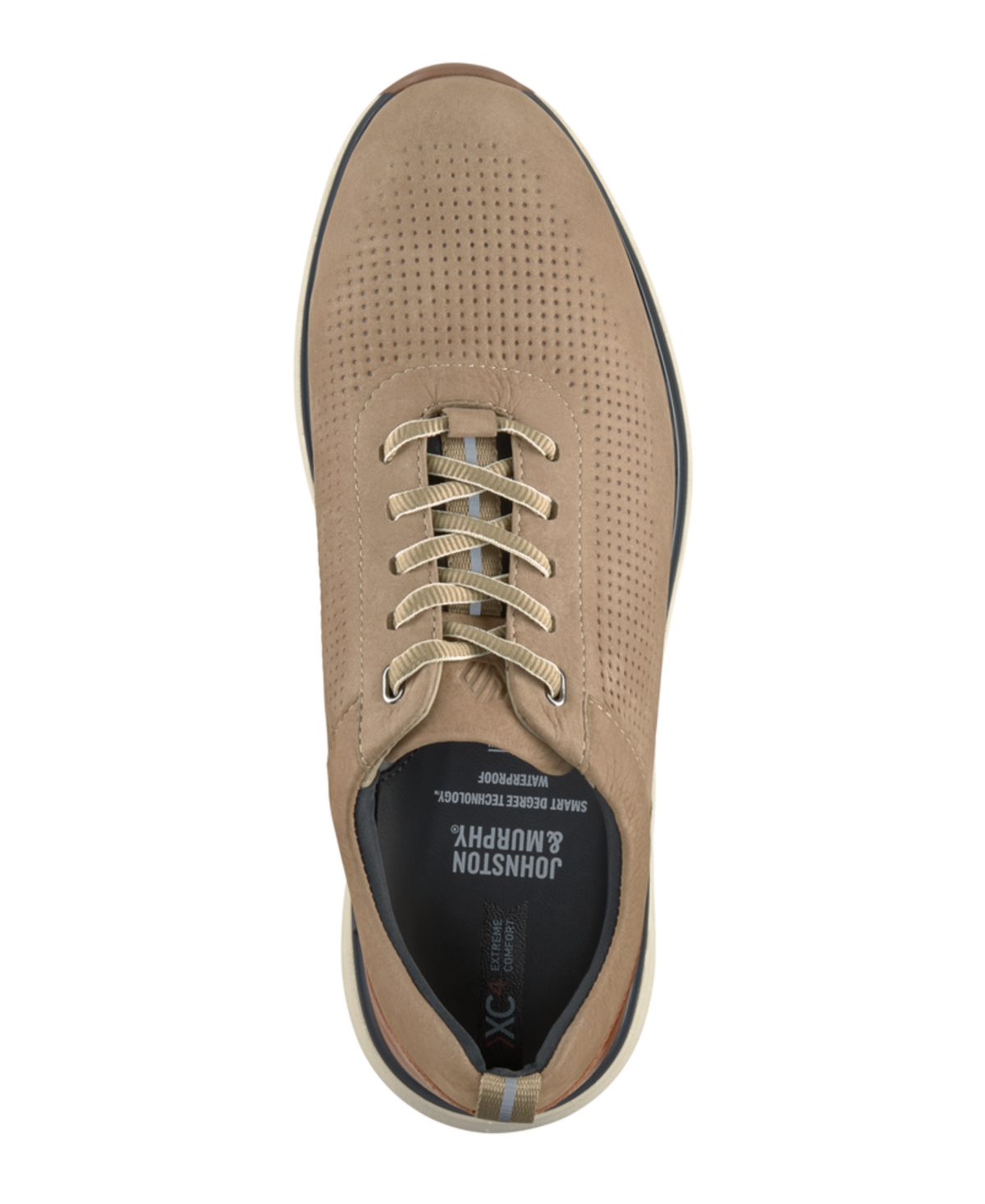 Johnston & Murphy Men's Round Toe Nubuck Sneakers