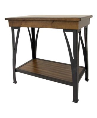 Chairside Table, 15 x 26 x 24 in Copper