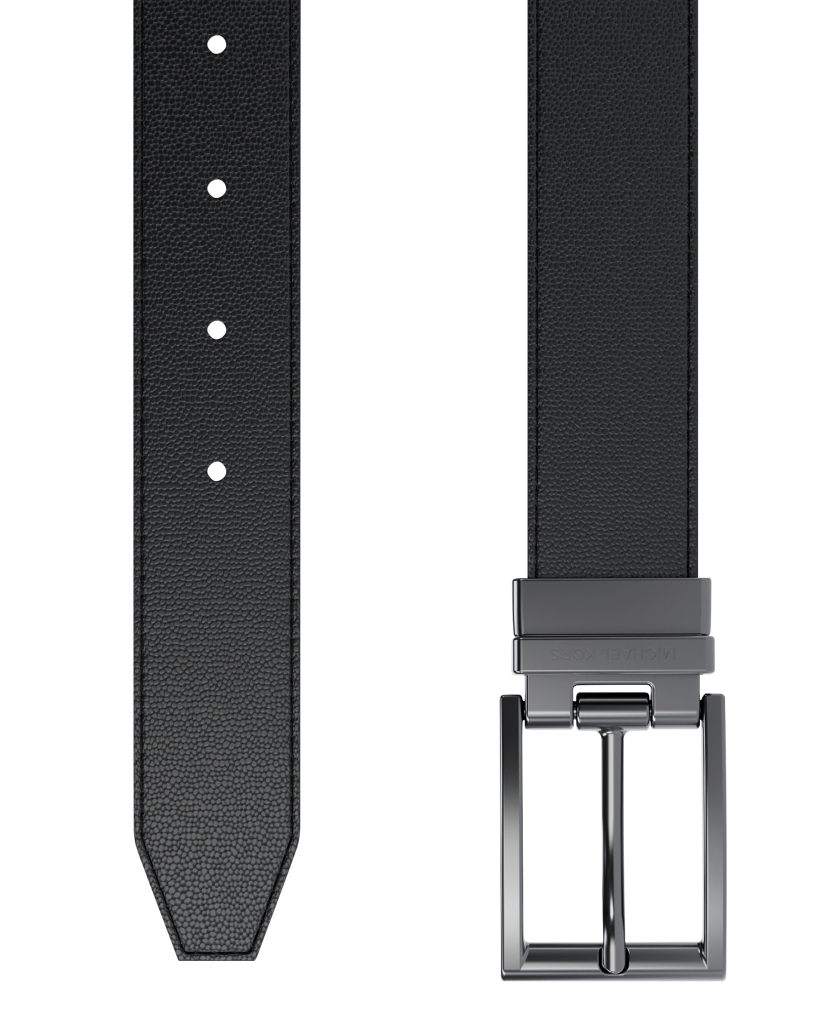 Michael Kors Men's Classic Reversible Dress Belt In Black