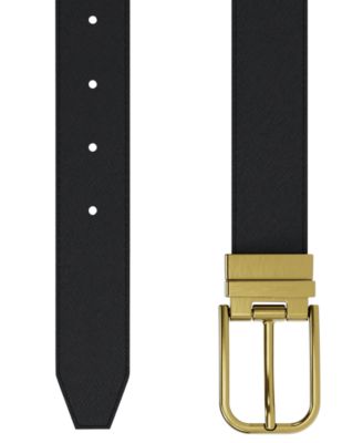Men's Reversible D-Buckle Dress Belt