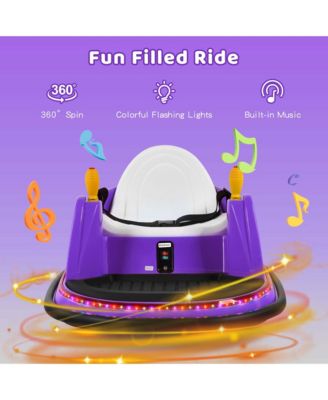 12V Vehicle 360&deg; Spin Race Toy Kids Ride On Bumper Car with Remote Control
