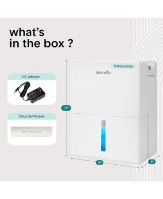 2-in-1 Portable Dehumidifier with Removable Cylinder & Drying Base