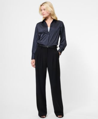 Women's Satin Pinstripe Top