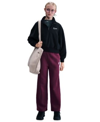 Big Girls Sportswear Club Fleece Wide-Leg Sweatpants