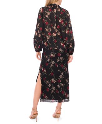 Women's Tie Hem Floral Top