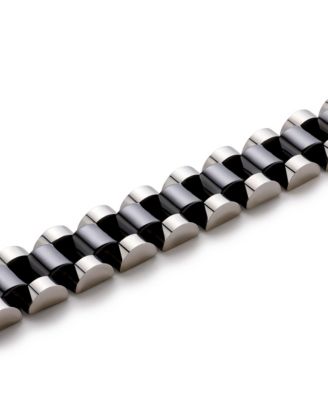 Watch Strap Bracelet - Ora Silver Ceramic