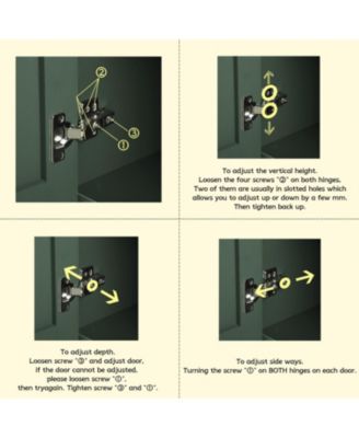 59" Green Mid-Century Modern Sideboard Buffet Cabinet