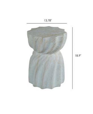 Streamdale Cement Outdoor Accent Table - Terrazzo Style