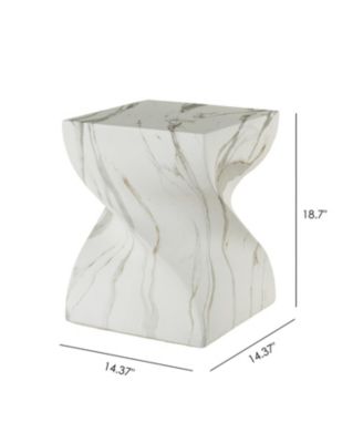 Cement Outdoor Accent Table - Terrazzo Style