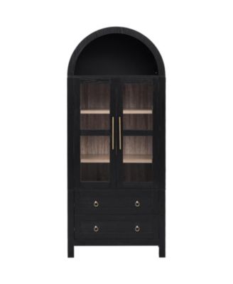 Streamdale 71" Arched Kitchen Pantry Cabinet 
