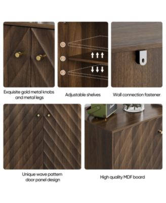 Walnut Mid-Century Modern Sideboard Buffet