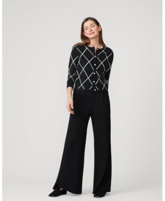 Women's Argyle Crewneck Cardigan