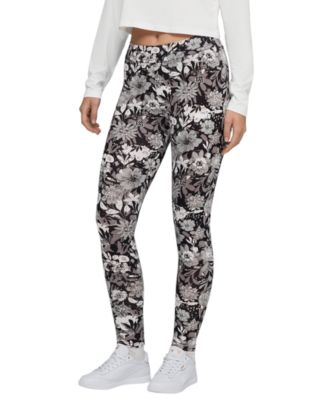 Women's Essential Floral Print Mid Rise Leggings