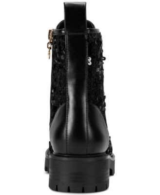 Women's Marlee Lace-Up Sequin Boots