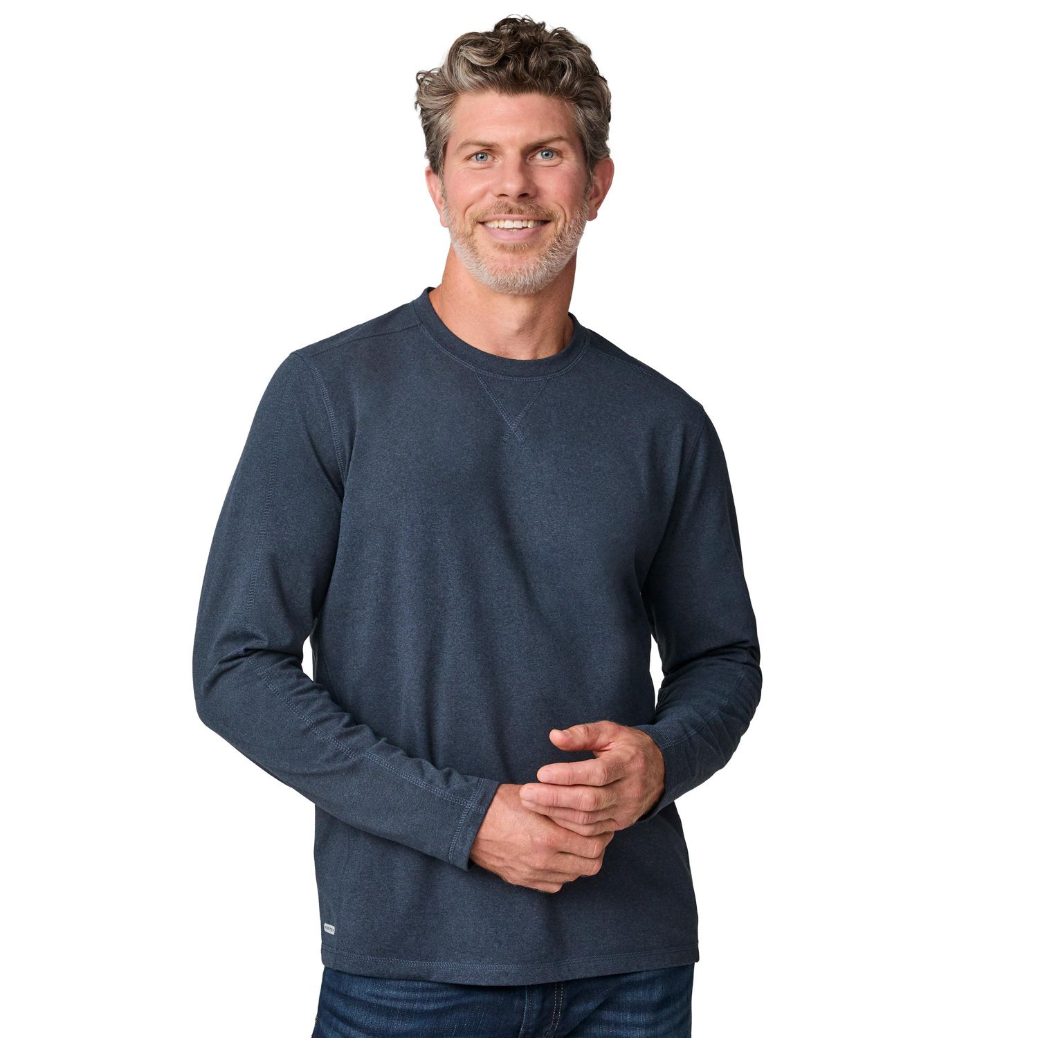 Men's FreeCycle Sueded Long Sleeve Crew Neck
