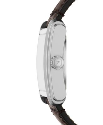 Men's Carraway Automatic Brown Croco Leather Watch, 30mm