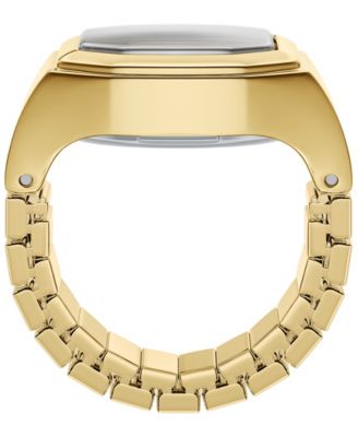 Women's Harlow Watch Ring Two-Hand Gold-Tone Stainless Steel Watch, 16mm