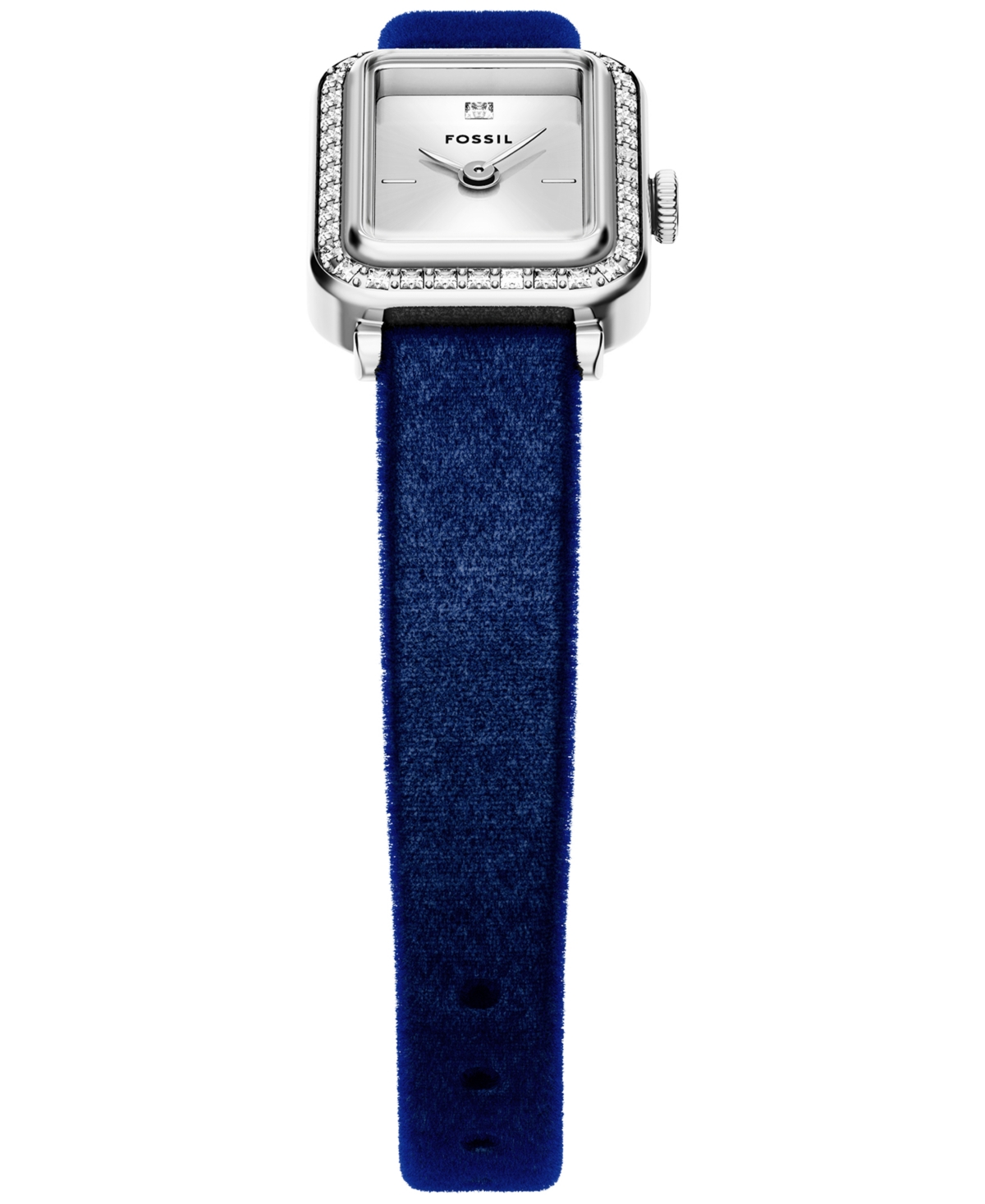 Fossil Women's Raquel Two-Hand Navy Velvet Watch, 18mm