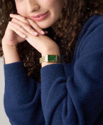 Women's Raquel Three-Hand Gold-Tone Stainless Steel Watch, 23mm