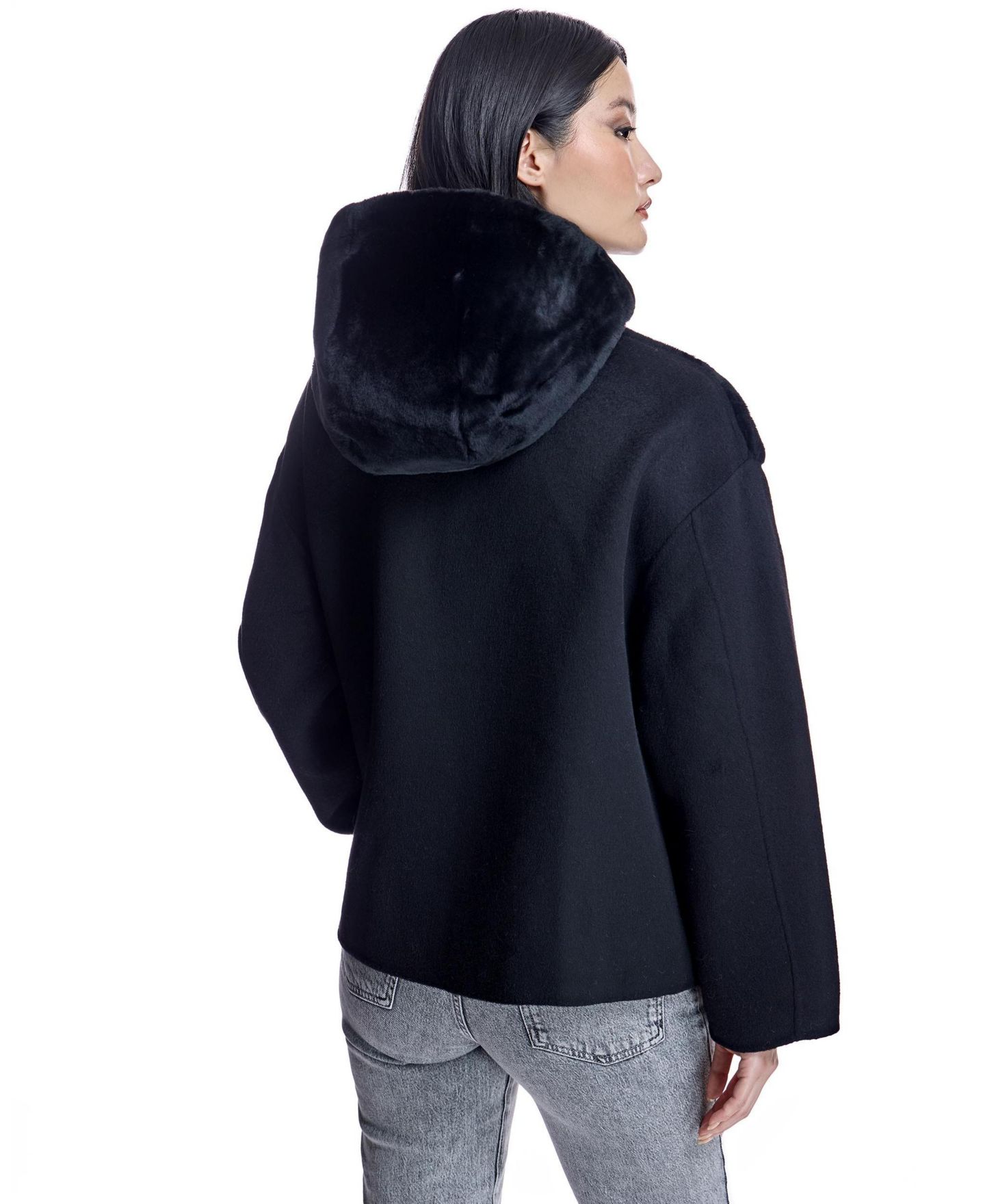 Женская куртка Julia & Stella By Maximilian Hooded, цвет: Чёрный — фото 4
