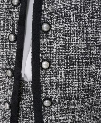 Women's Collared Open Front Cropped Jacket