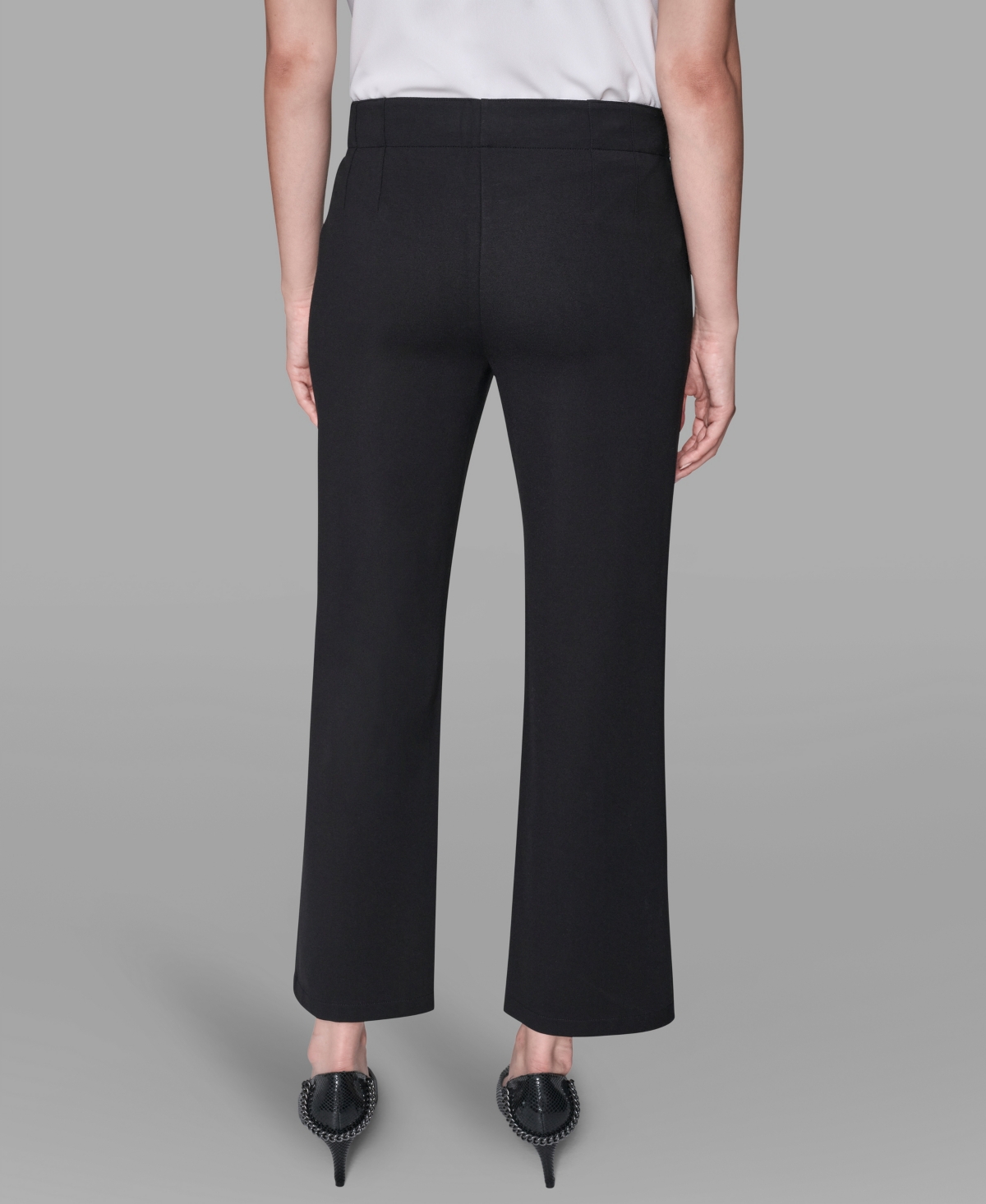Karl Lagerfeld Women's Ankle Straight Pants In Black