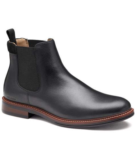 Мужские ботинки Johnston & Murphy XC+Durham Waterproof Leather Chelsea, цвет: Чёрный
