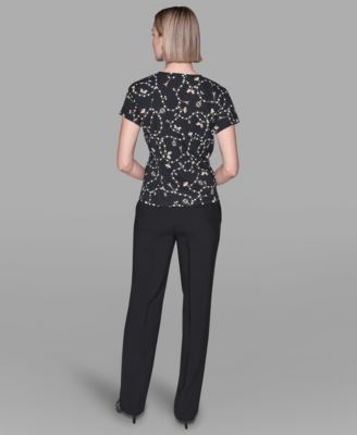 Women's Crewneck Pull-On Fitted Top