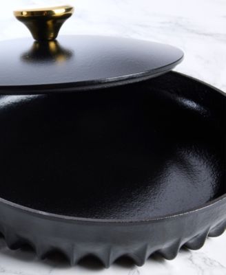 Rapid Heat Enameled Cast Iron 10" Frying Pan with Lid