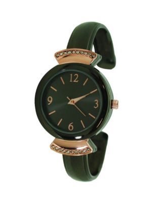 Gunmetal Rose Gold Classic Every Day Metal Bangle Watch