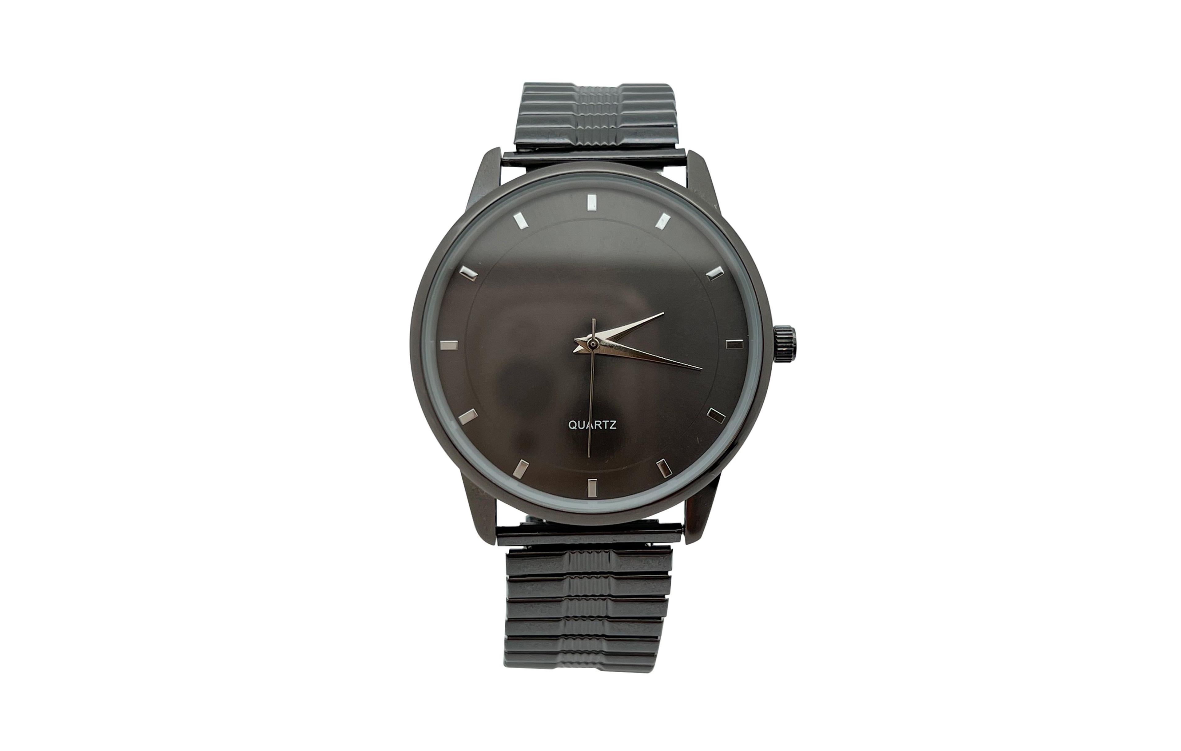 Olivia Pratt Gunmetal Simple and Minimalist Thin Women Watch