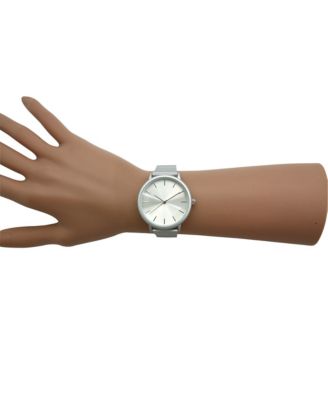 Gray Pastel Colors Minimalist Women Watch