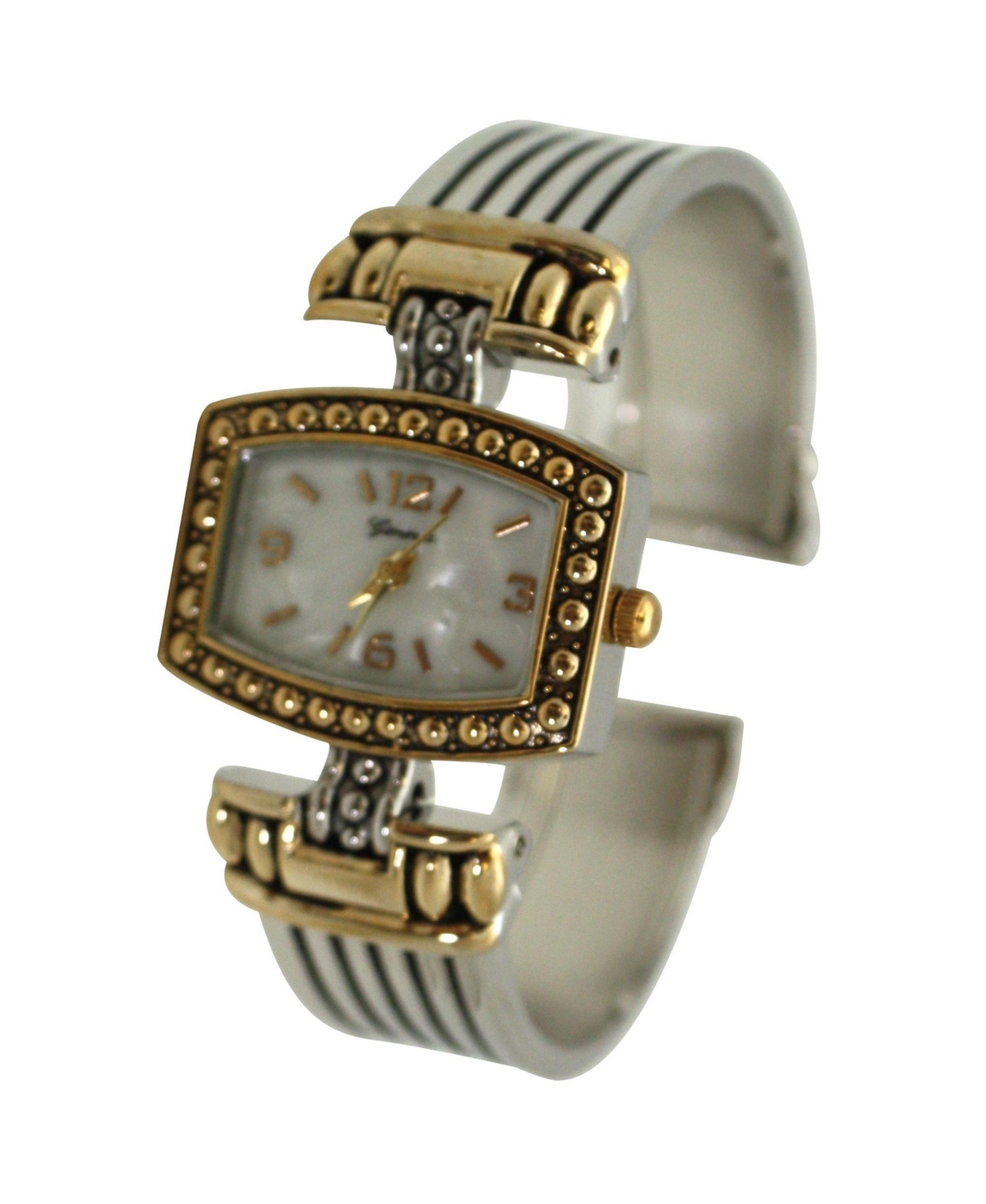 Olivia Pratt Two Tone Detailed Bangle Women Watch