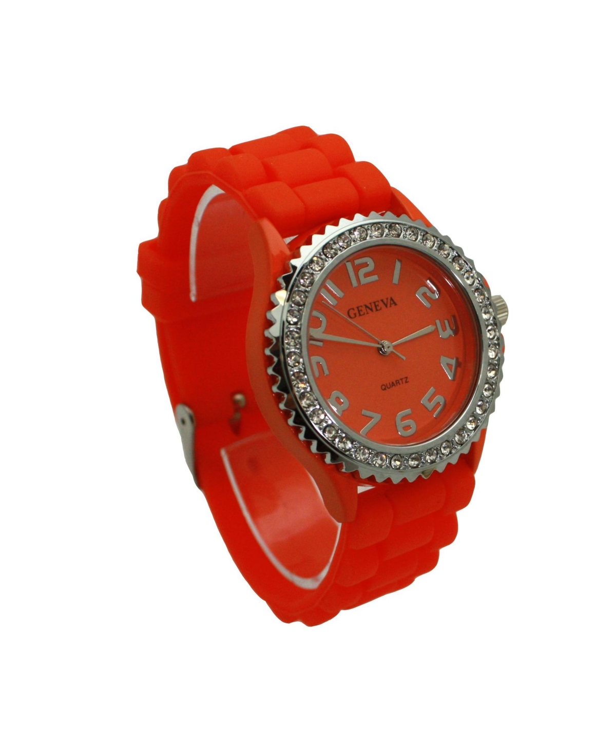 Olivia Pratt Every Day Silicone and Rhinestones Colorful Women Watch