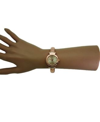 Rose Gold Olivia Pratt Classic Every Day Metal Bangle Watch