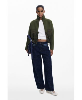 Women's Zipper sweater with pockets