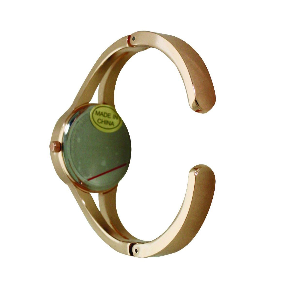 Olivia Pratt Rose Gold Olivia Pratt Slim Small Numbers Dial Metal Bangle Watch
